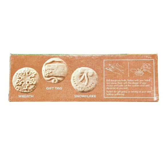 Nordic Ware Christmas Holiday Cookie Stamps 3 Piece Set Wood Handles *** UNUSED - Picture 8 of 8